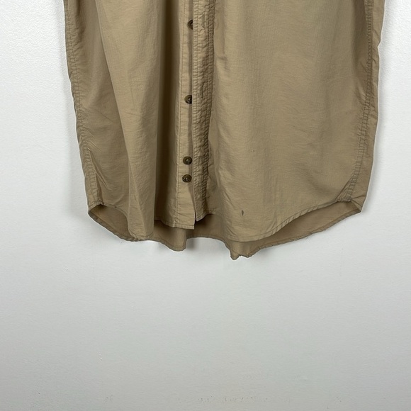 REI Mens L Shirt Vented Short Sleeve Hiking Fishing Front Pocket Button down Top - Picture 2 of 11